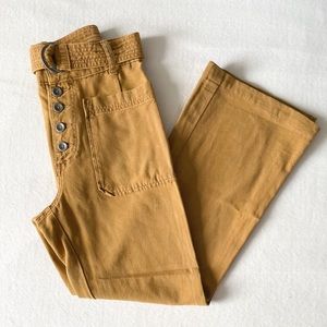 Free People Belted Wide Leg Pants